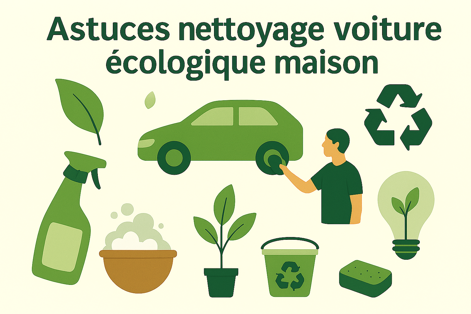 Astuces nettoyage voiture écologique maison